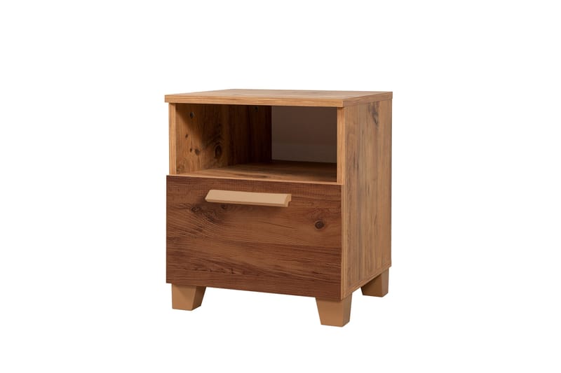 Leva Sängbord 45x40 cm Brun - Hanah Home - Möbler - Bord & matgrupper - Avlastningsbord - Sängbord & nattduksbord