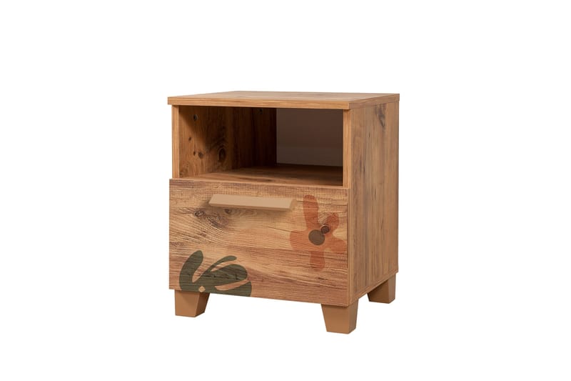 Leva Sängbord 45x40 cm Brun - Hanah Home - Möbler - Bord & matgrupper - Avlastningsbord - Sängbord & nattduksbord