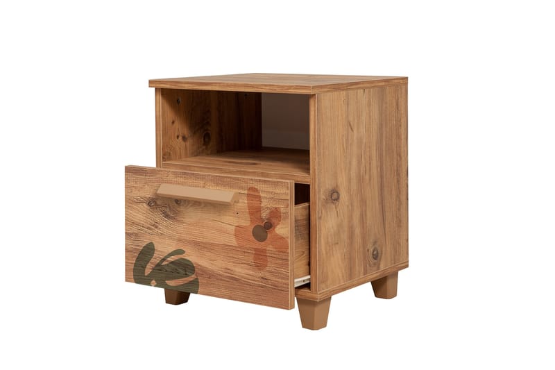 Leva Sängbord 45x40 cm Brun - Hanah Home - Möbler - Bord & matgrupper - Avlastningsbord - Sängbord & nattduksbord