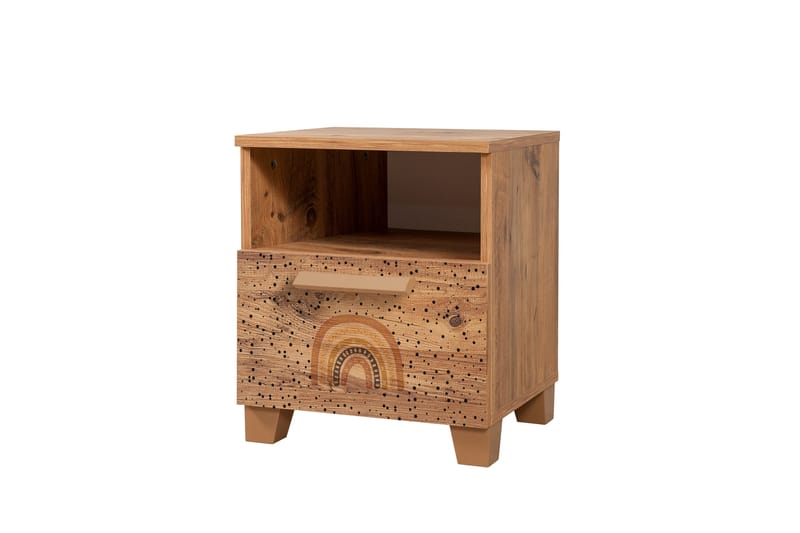 Leva Sängbord 45x40 cm Brun - Hanah Home - Möbler - Bord & matgrupper - Avlastningsbord - Sängbord & nattduksbord