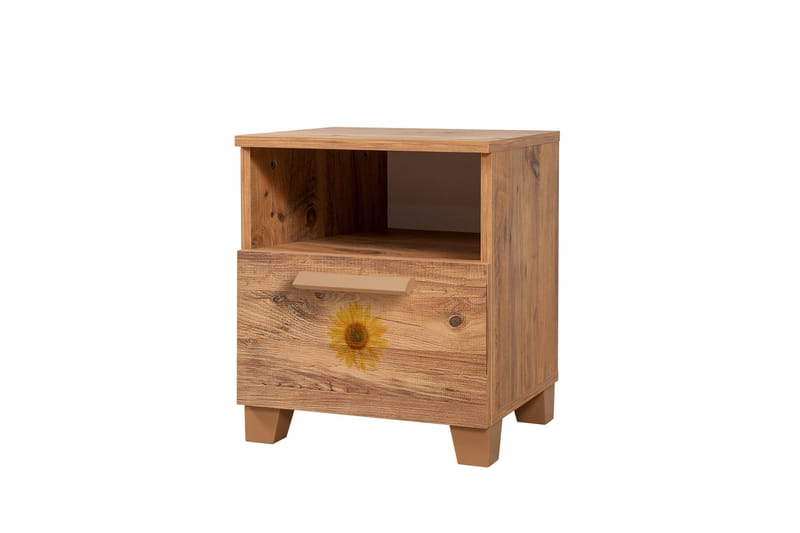 Leva Sängbord 45x40 cm Brun - Hanah Home - Möbler - Bord & matgrupper - Avlastningsbord - Sängbord & nattduksbord