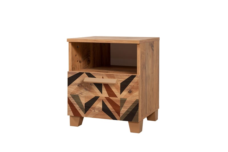 Leva Sängbord 45x40 cm Brun - Hanah Home - Möbler - Bord & matgrupper - Avlastningsbord - Sängbord & nattduksbord