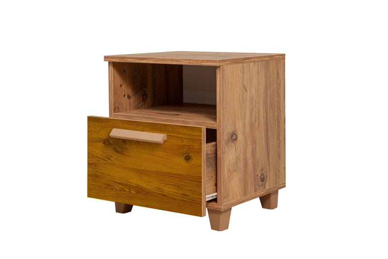 Leva Sängbord 45x40 cm Brun - Hanah Home - Möbler - Bord & matgrupper - Avlastningsbord - Sängbord & nattduksbord