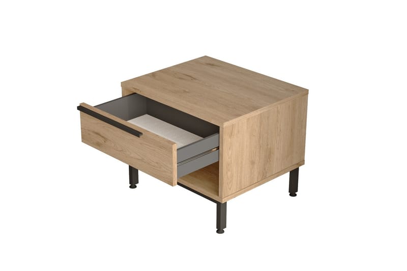 Liyakat Sängbord 53,6 cm - Valnöt - Möbler - Bord & matgrupper - Avlastningsbord - Sängbord & nattduksbord