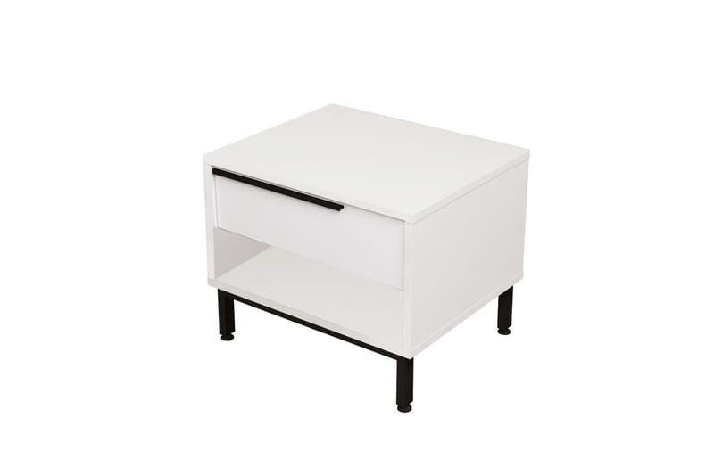 Liyakat Sängbord 53,6 cm - Vit - Möbler - Bord & matgrupper - Avlastningsbord - Sängbord & nattduksbord