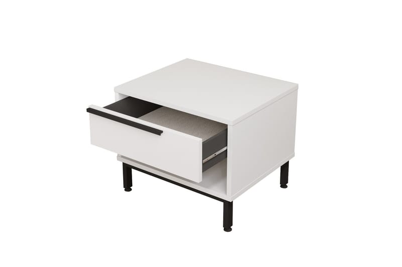 Liyakat Sängbord 53,6 cm - Vit - Möbler - Bord & matgrupper - Avlastningsbord - Sängbord & nattduksbord