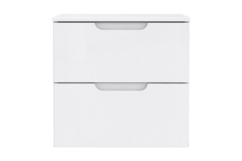 Llanharry Sängbord 50 cm med Förvaring 2 Lådor - Vit - Möbler - Bord & matgrupper - Avlastningsbord - Sängbord & nattduksbord