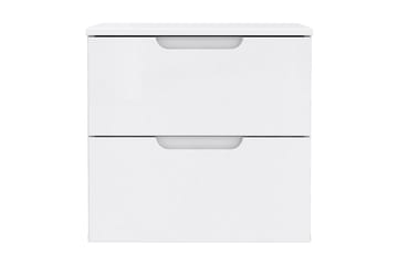 Llanharry Sängbord 50 cm med Förvaring 2 Lådor - Vit - Möbler - Bord & matgrupper - Avlastningsbord - Sängbord & nattduksbord