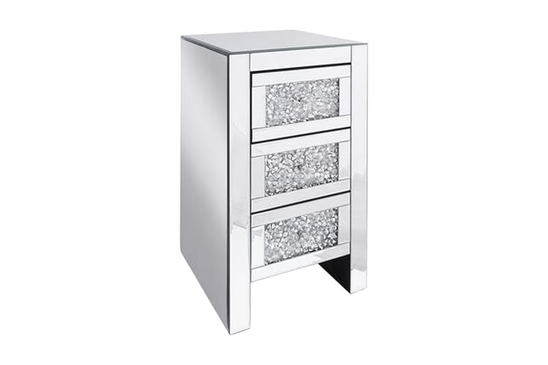 Loray Sängbord 30 cm - Spegeleffekt/Silver - Möbler - Bord & matgrupper - Avlastningsbord - Sängbord & nattduksbord