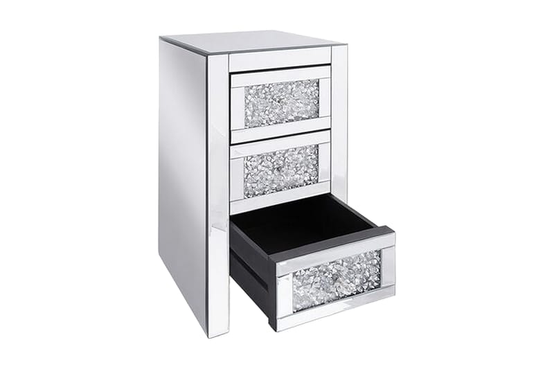 Loray Sängbord 30 cm - Spegeleffekt/Silver - Möbler - Bord & matgrupper - Avlastningsbord - Sängbord & nattduksbord