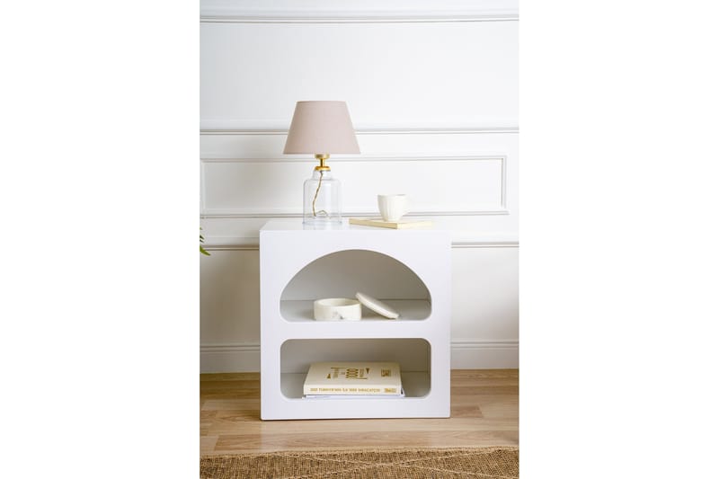 Lorin Sängbord 50 cm - Vit - Möbler - Bord & matgrupper - Avlastningsbord - Sängbord & nattduksbord