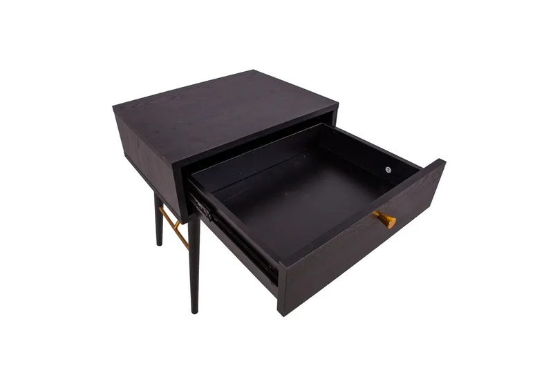 Luxemburg Sängbord Svart/Koppar - Möbler - Bord & matgrupper - Avlastningsbord - Sängbord & nattduksbord