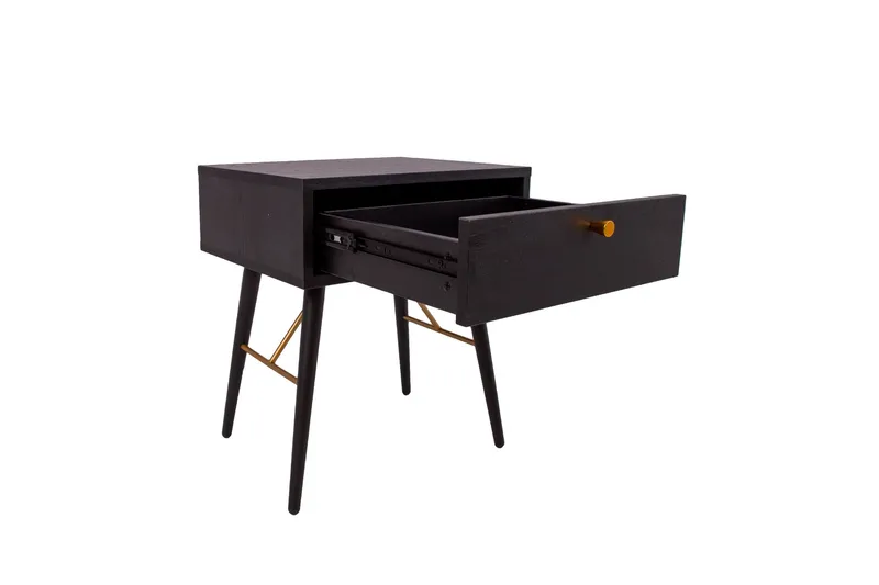 Luxemburg Sängbord Svart/Koppar - Möbler - Bord & matgrupper - Avlastningsbord - Sängbord & nattduksbord