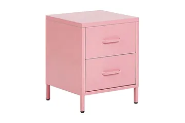Malavin Sängbord 43 cm - Stål/Rosa - Möbler - Bord & matgrupper - Avlastningsbord - Sängbord & nattduksbord