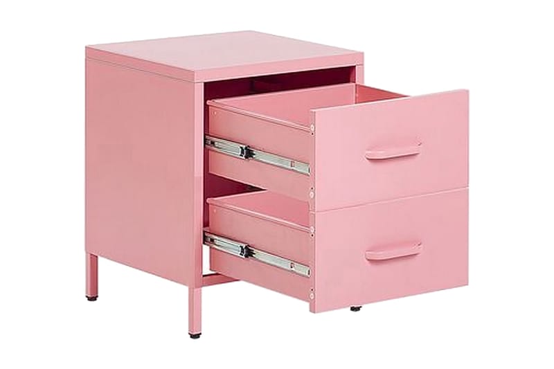Malavin Sängbord 43 cm - Stål/Rosa - Möbler - Bord & matgrupper - Avlastningsbord - Sängbord & nattduksbord