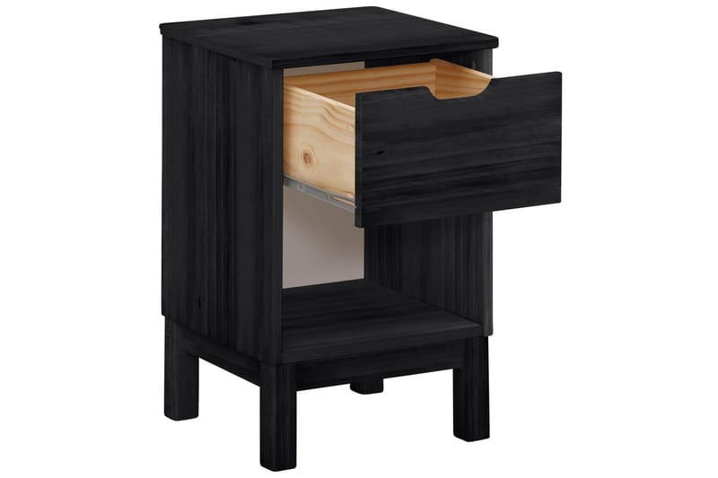 Masoomi Sängbord 38x35 cm - Svart - Sängbord & nattduksbord