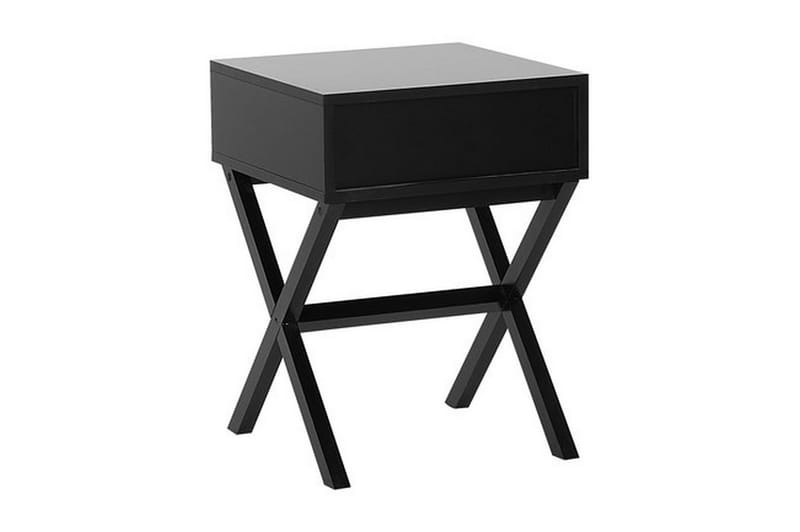 Mondejar Sängbord 40 cm med Förvaring Låda - Svart - Sängbord & nattduksbord
