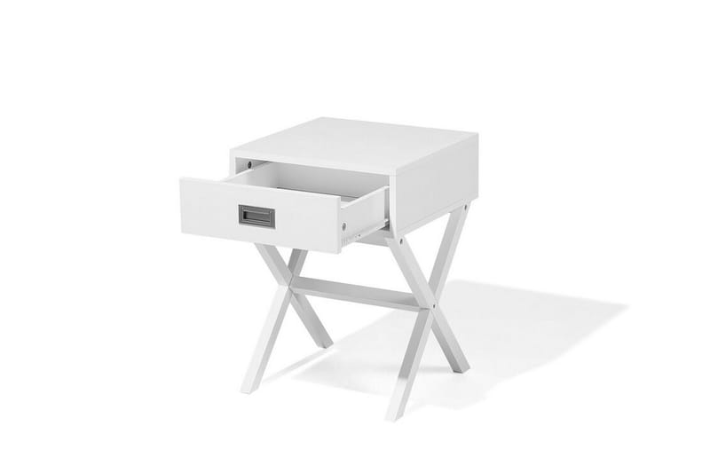 Mondejar Sängbord 40 cm med Förvaring Låda - Vit - Sängbord & nattduksbord