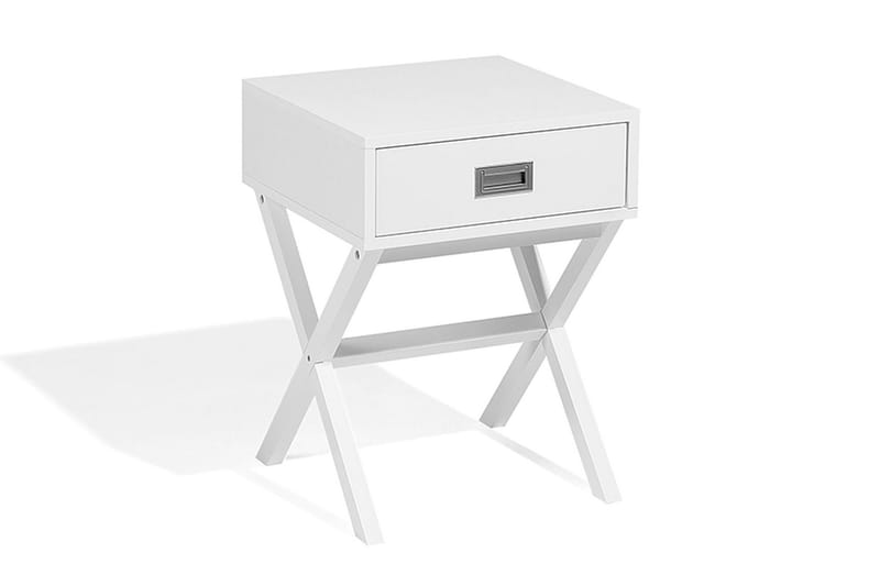 Mondejar Sängbord 40 cm med Förvaring Låda - Vit - Sängbord & nattduksbord