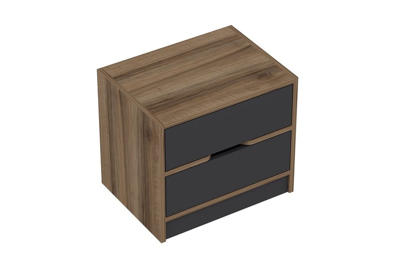 Munna Sängbord 54 cm - Valnöt/Antracit - Möbler - Bord & matgrupper - Avlastningsbord - Sängbord & nattduksbord