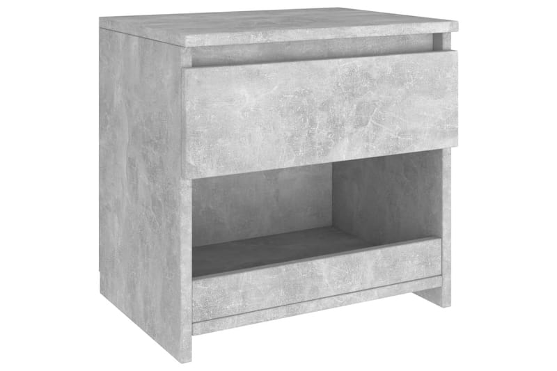 Nattduksbord 2 st betonggrå 40x30x39 cm spånskiva - Grå - Möbler - Bord & matgrupper - Avlastningsbord - Sängbord & nattduksbord