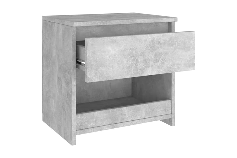 Nattduksbord 2 st betonggrå 40x30x39 cm spånskiva - Grå - Möbler - Bord & matgrupper - Avlastningsbord - Sängbord & nattduksbord