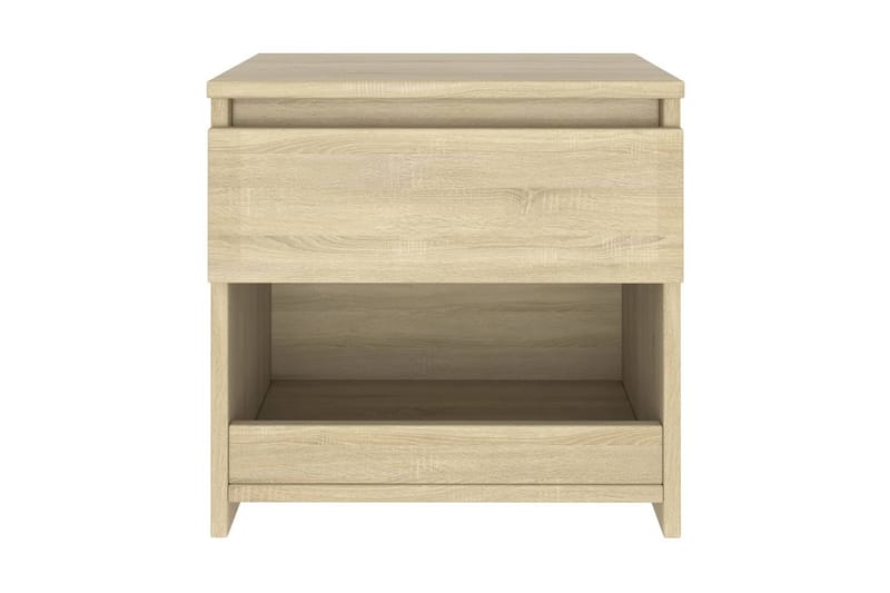 Nattduksbord 2 st sonoma-ek 40x30x39 cm spånskiva - Brun - Möbler - Bord & matgrupper - Avlastningsbord - Sängbord & nattduksbord