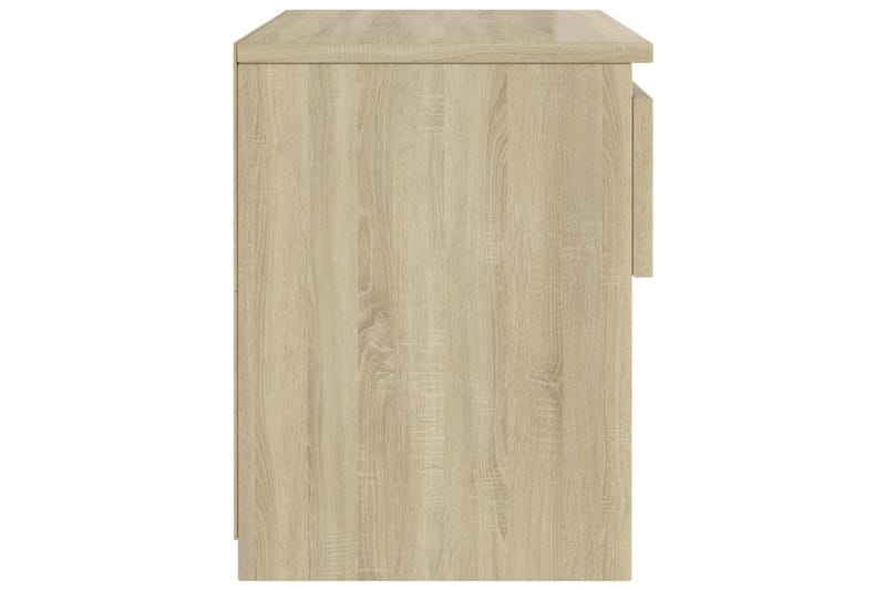 Nattduksbord 2 st sonoma-ek 40x30x39 cm spånskiva - Brun - Möbler - Bord & matgrupper - Avlastningsbord - Sängbord & nattduksbord
