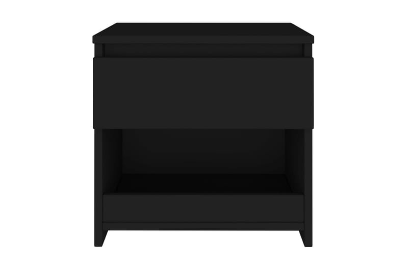 Nattduksbord 2 st svart 40x30x39 cm spånskiva - Svart - Sängbord & nattduksbord
