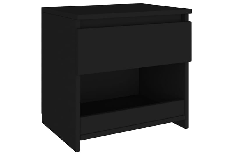 Nattduksbord 2 st svart 40x30x39 cm spånskiva - Svart - Sängbord & nattduksbord