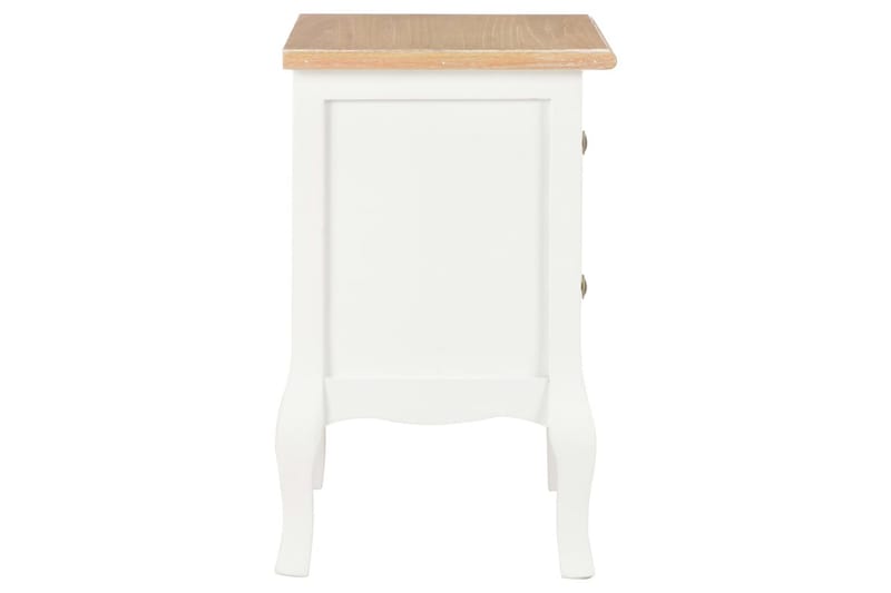 Nattduksbord 2 st vit 35x30x49 cm MDF - Vit - Möbler - Bord & matgrupper - Avlastningsbord - Sängbord & nattduksbord