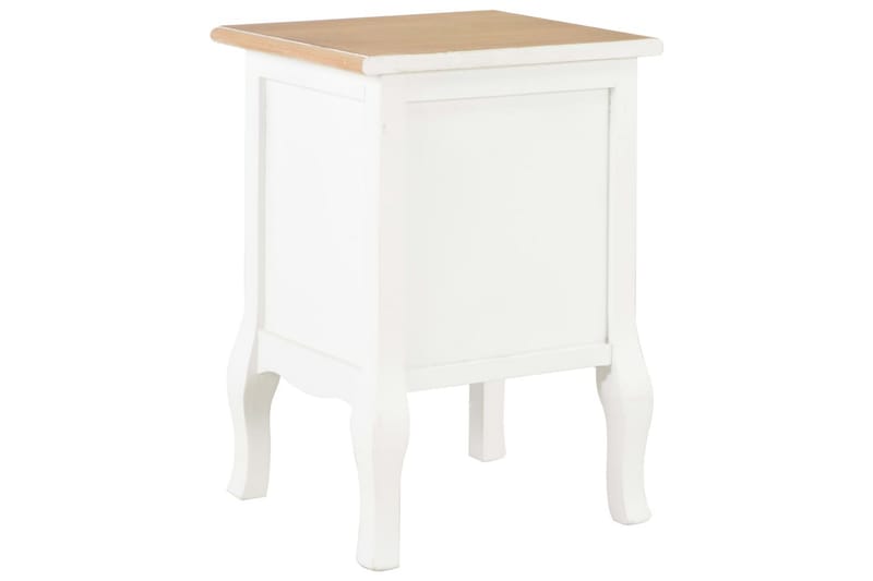 Nattduksbord 2 st vit 35x30x49 cm MDF - Vit - Möbler - Bord & matgrupper - Avlastningsbord - Sängbord & nattduksbord