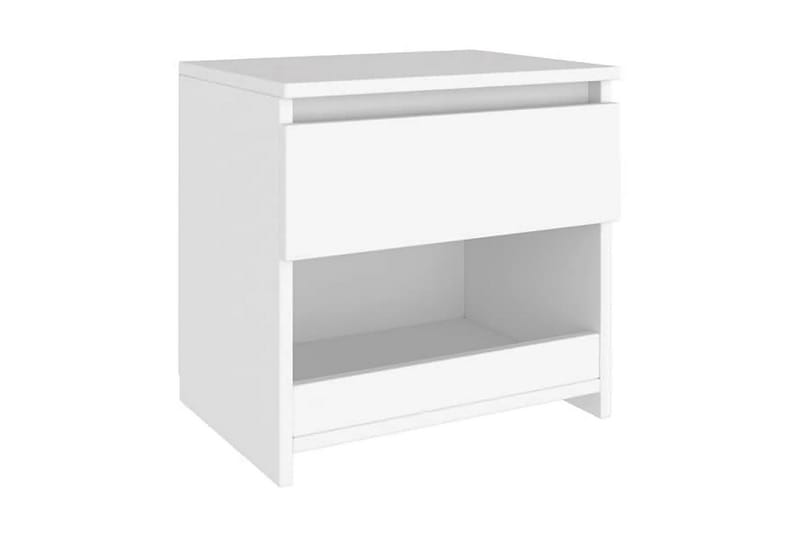 Nattduksbord 2 st vit 40x30x39 cm spånskiva - Vit - Möbler - Bord & matgrupper - Avlastningsbord - Sängbord & nattduksbord