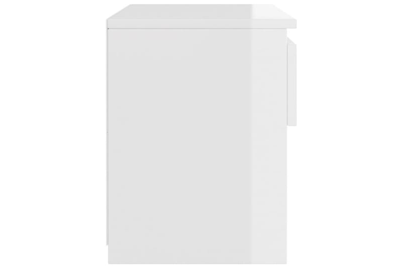 Nattduksbord 2 st vit högglans 40x30x39 cm spånskiva - Vit - Möbler - Bord & matgrupper - Avlastningsbord - Sängbord & nattduksbord