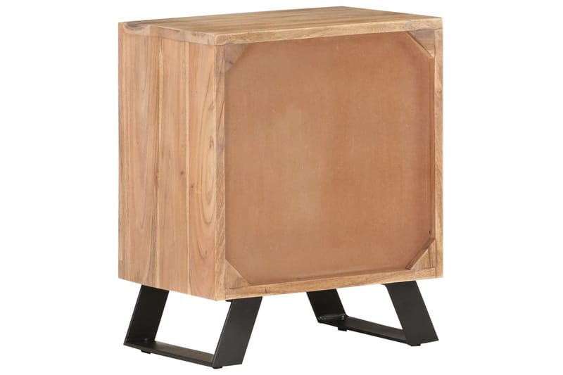 Nattduksbord 40x30x50 cm massivt akaciaträ med levande kant - Brun - Möbler - Bord & matgrupper - Avlastningsbord - Sängbord & nattduksbord