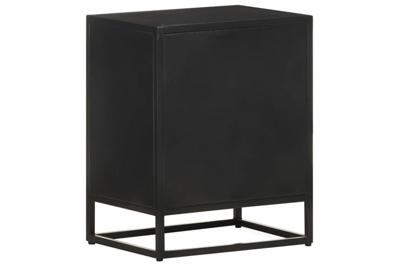 Nattduksbord 40x30x50 cm massivt grovt mangoträ - Svart - Möbler - Bord & matgrupper - Avlastningsbord - Sängbord & nattduksbord