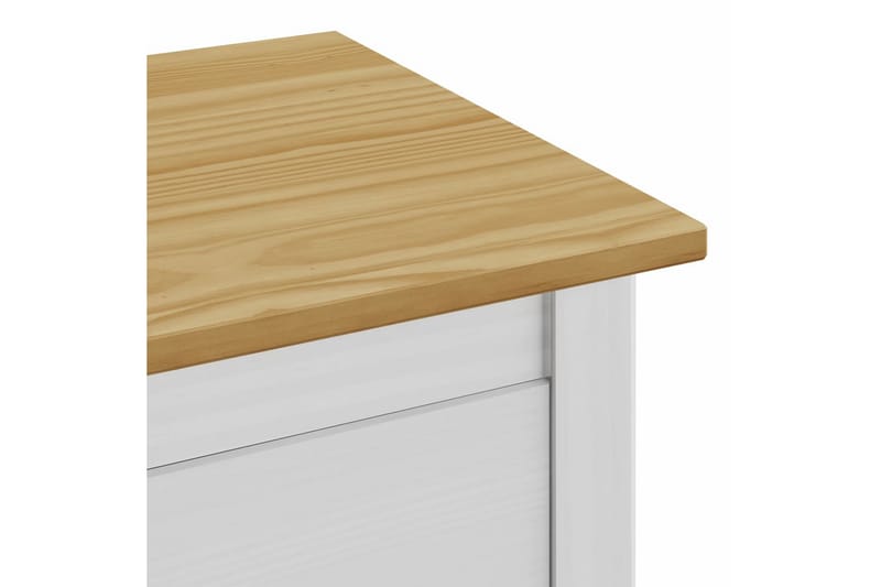 Nattduksbord Hill Range vit 46x35x49,5 cm massiv furu - Vit - Möbler - Bord & matgrupper - Avlastningsbord - Sängbord & nattduksbord