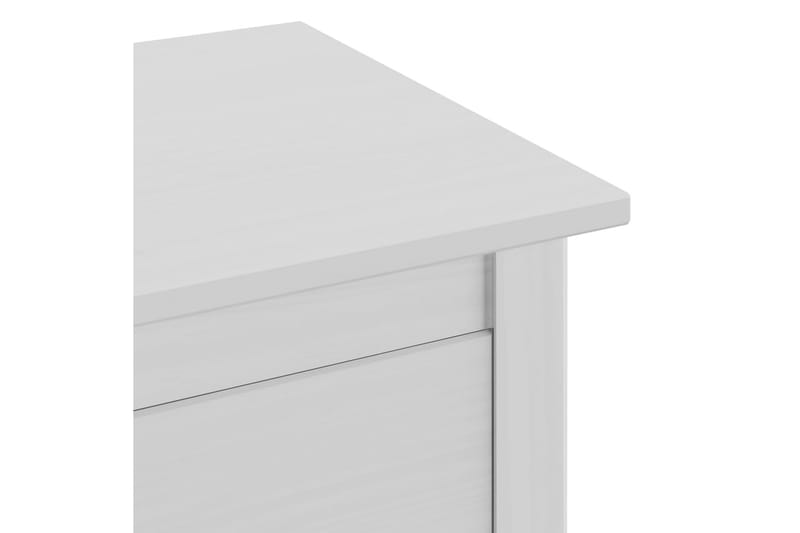 Nattduksbord Hill Range vit 46x35x49,5 cm massiv furu - Vit - Möbler - Bord & matgrupper - Avlastningsbord - Sängbord & nattduksbord