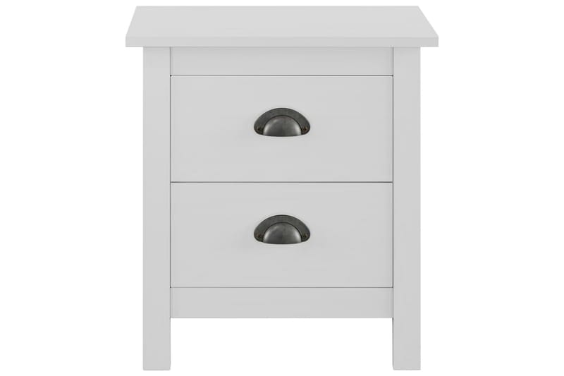 Nattduksbord Hill Range vit 46x35x49,5 cm massiv furu - Vit - Möbler - Bord & matgrupper - Avlastningsbord - Sängbord & nattduksbord