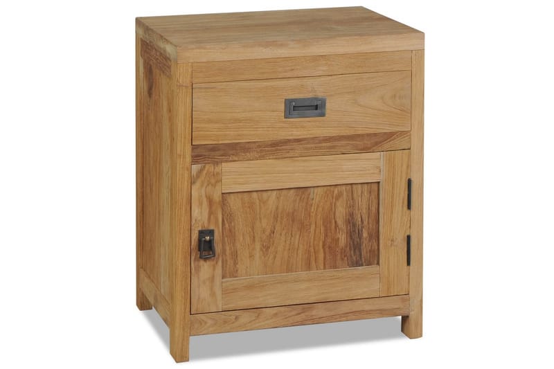 Nattduksbord i massiv teak 40x30x50 cm - Brun - Möbler - Bord & matgrupper - Avlastningsbord - Sängbord & nattduksbord