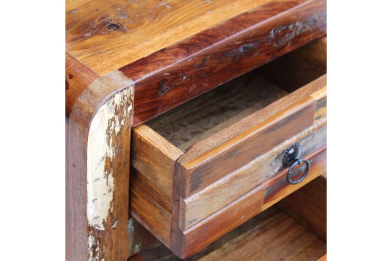 Nattduksbord massivt återvunnet trä 43x33x51 cm - Brun - Sängbord & nattduksbord