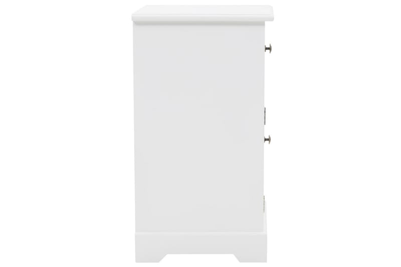 Nattduksbord MDF och furu 35x32x59 cm - Vit - Möbler - Bord & matgrupper - Avlastningsbord - Sängbord & nattduksbord