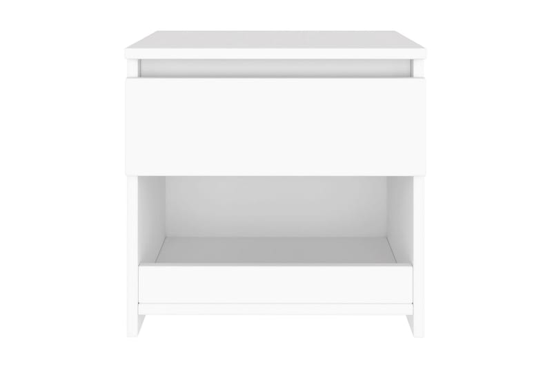 Nattduksbord vit 40x30x39 cm spånskiva - Vit - Möbler - Bord & matgrupper - Avlastningsbord - Sängbord & nattduksbord