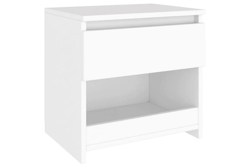 Nattduksbord vit 40x30x39 cm spånskiva - Vit - Möbler - Bord & matgrupper - Avlastningsbord - Sängbord & nattduksbord