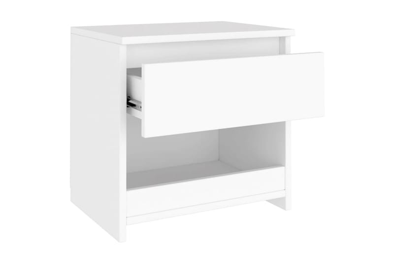 Nattduksbord vit 40x30x39 cm spånskiva - Vit - Möbler - Bord & matgrupper - Avlastningsbord - Sängbord & nattduksbord