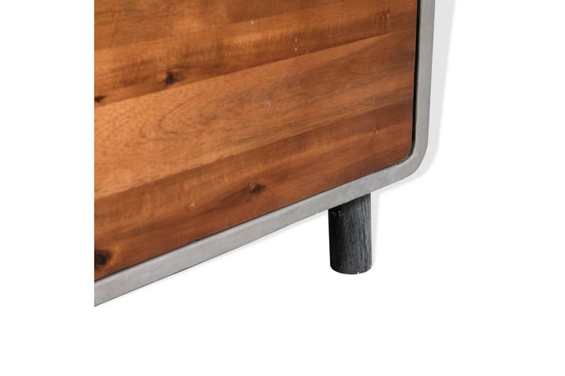 Nattdukssbord i betong och massivt akaciaträ 40x30x50 cm - Grå - Möbler - Bord & matgrupper - Avlastningsbord - Sängbord & nattduksbord