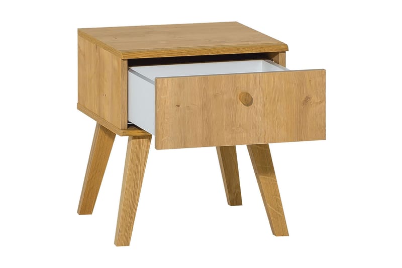 Nature Sängbord 40 cm med Förvaring Ek - Natur - Möbler - Bord & matgrupper - Avlastningsbord - Sängbord & nattduksbord