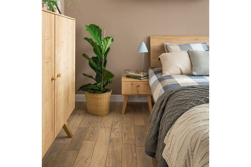 Nature Sängbord 40 cm med Förvaring Ek - Natur - Möbler - Bord & matgrupper - Avlastningsbord - Sängbord & nattduksbord