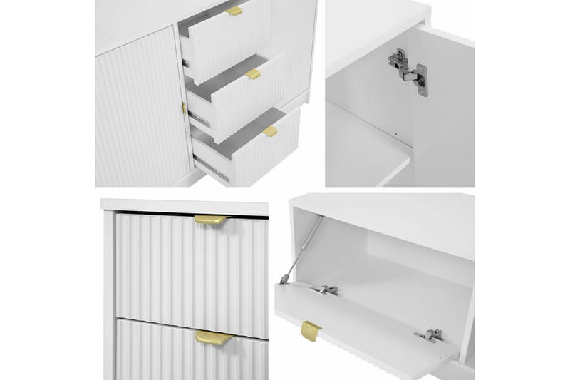 Novaj Sängbord 35 cm - Vit - Möbler - Bord & matgrupper - Avlastningsbord - Sängbord & nattduksbord