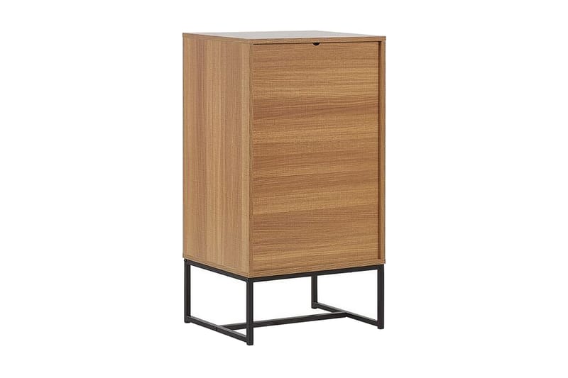 Nueva Sängbord 49 cm med Lådor i Trä med Metallunderrede - Vit - Möbler - Bord & matgrupper - Avlastningsbord - Sängbord & nattduksbord